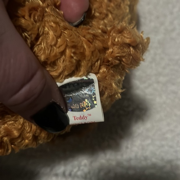 TY 100th Anniversary beanie baby Teddy The Bear with Gold Commemorative Coin. - Picture 6 of 11